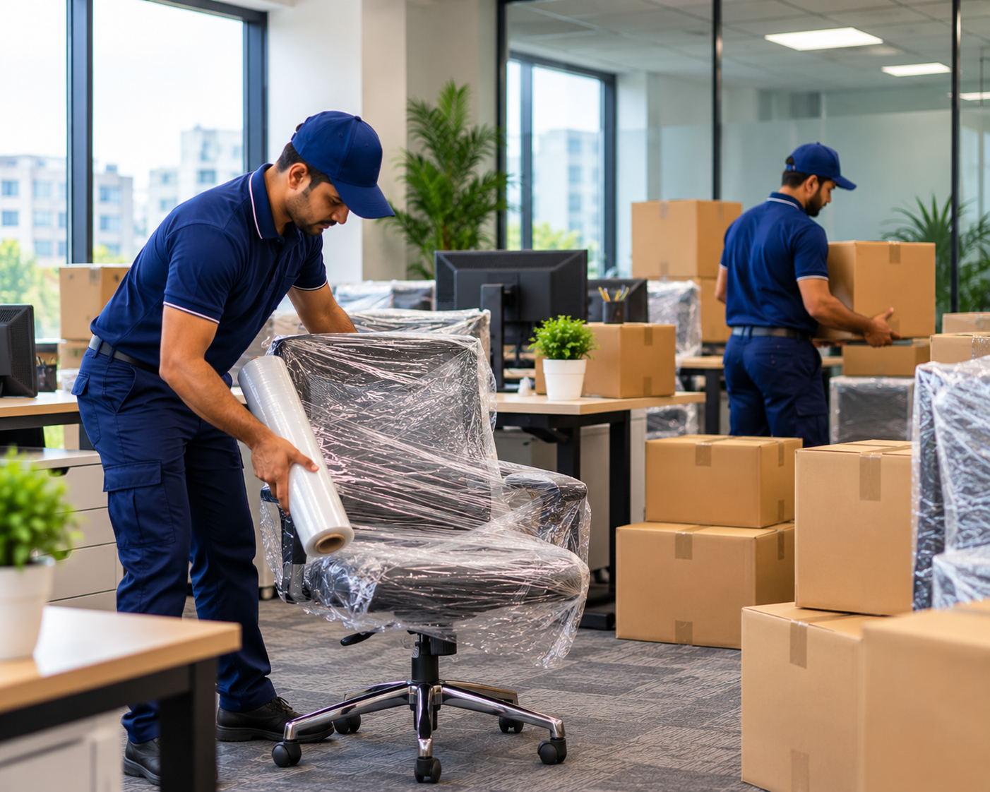 Office Relocation &mdash; illustrative moving photo